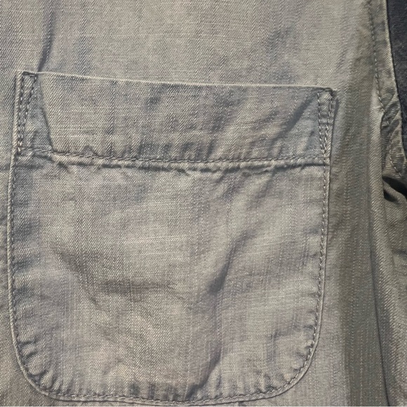 Cloth & Stone Anthropologie two toned Chambray Shirt Dress NO TIE size small - Picture 8 of 15